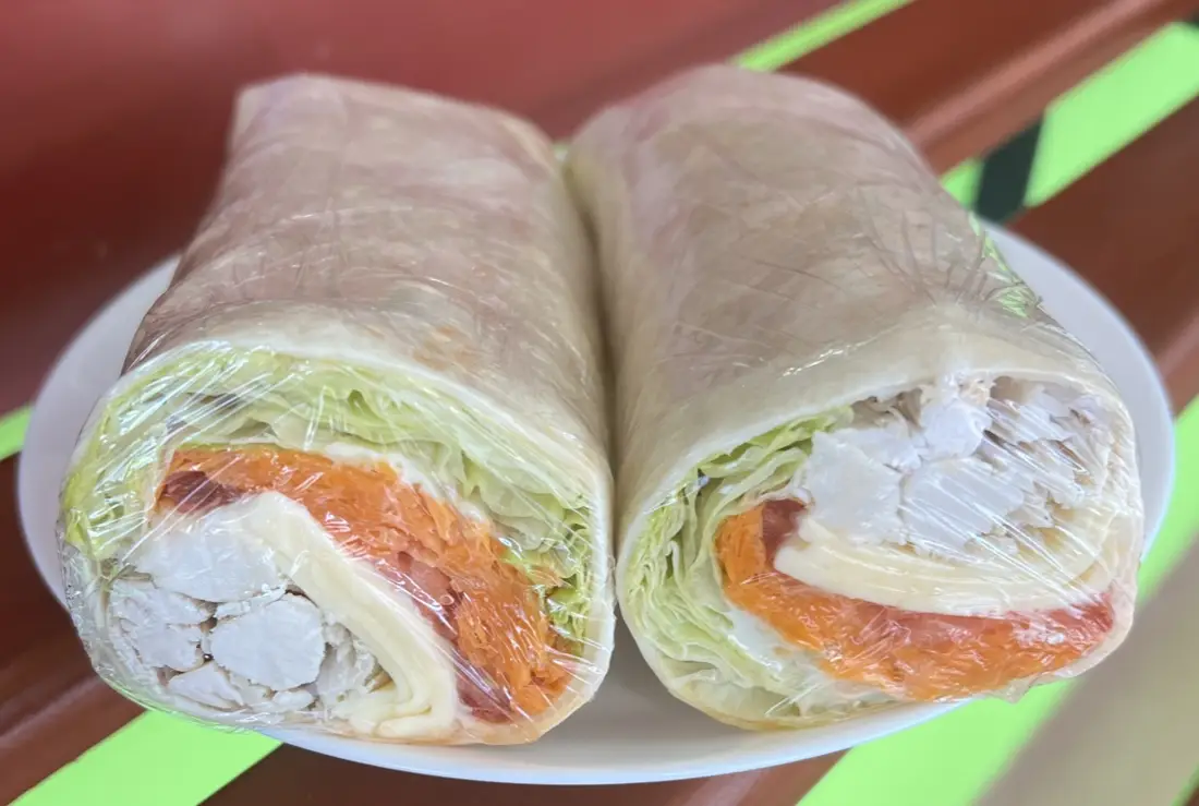 Chicken salad wraps